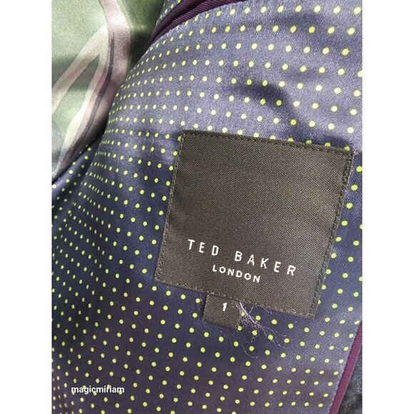 BNWT Ted Baker London Sherman Speckled Velvet Blazer - Picture 13 of 16